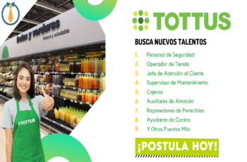 Oportunidades laborales: ¡Descubre las nuevas ofertas del reconocido supermercado Tottus!
