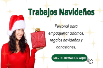 Se contratan empleados para envolver adornos o regalos navideños.