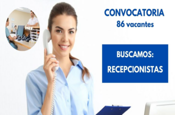 Inicia tu carrera como RECEPCIONISTA con nosotros ¡Ven y aplica!