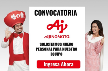 Oportunidades laborales disponibles en Ajinomoto del Perú