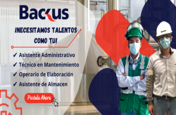 Backus te Invita a Ser Parte de su Equipo. ¡Convocatoria Abierta!