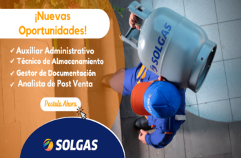 ¡Oportunidad de Empleo en Solgas! No te Pierdas la Convocatoria