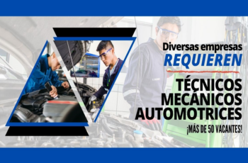 ¡Convocatoria de Empleo! Se Buscan Técnicos Mecánicos con Experiencia