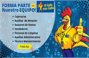 ¡El Gallo Más Gallo! Oferta Laboral Disponible.