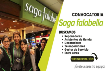 SAGA FALABELLA: Anuncio de empleo para nuevos puestos