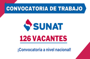SUNAT: Buscamos personal urgente
