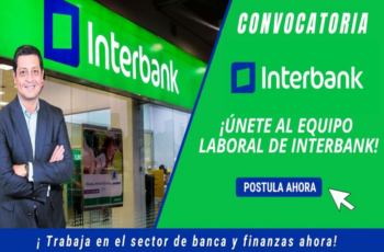 INTERBANK: Buscamos personal urgente.