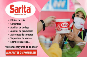 HELADERIAS SARITA: continúa buscando personal.
