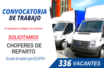 Buscamos Choferes – Conductores de Reparto