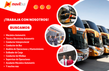 ¡Viaja hacia nuevas oportunidades! Ofertas de trabajo en Movil Bus.