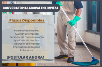 Trabajos disponibles para personal de limpieza