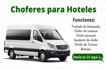 BUSCAMOS CHOFERES DISPONIBLES PARA HOTELES
