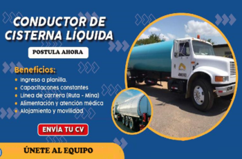 Oferta Laboral: Solicitamos conductor de cisterna