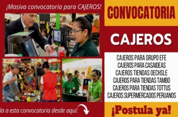 Empleo de cajero disponible ¡Postula hoy mismo!