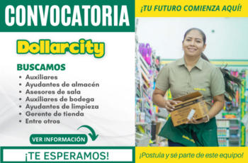 ¡Tu oportunidad de trabajar en DollarCity ha llegado!