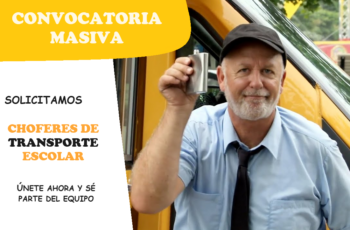 Nuevo anuncio para conductores de transporte escolar