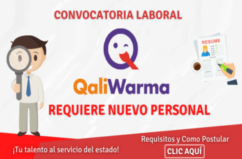 QALIWARMA: Más de 1000 oportunidades laborales.