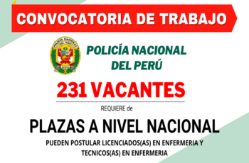 CONVOCATORIA CAS: Vacantes para personas con educación secundaria y salario de hasta  S/ 2.550