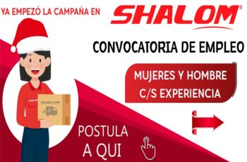 Trabaja en SHALOM / La empresa escudriñamiento choferes, estibadores, personal de desinfección, guardias de seguridad y otros.