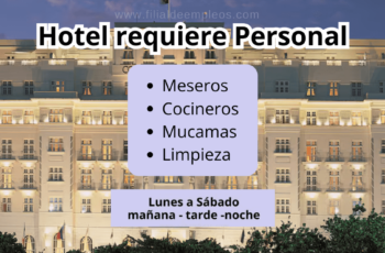 Solicita nuevas ofertas de trabajo en el sector hotelero