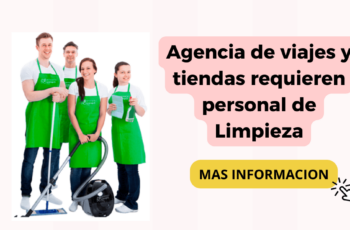 La agencia de viajes y tiendas requiere personal de honradez